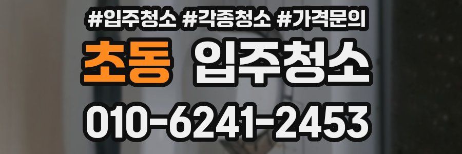 초동 이사청소