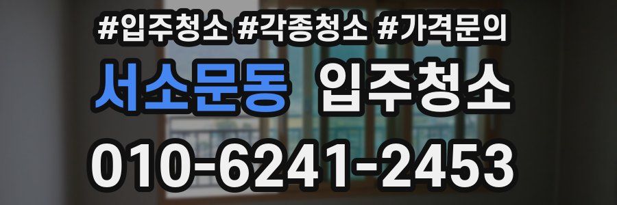 서소문동 이사청소