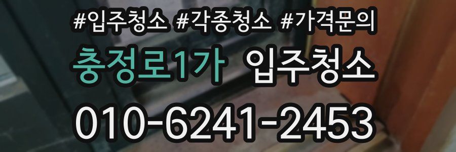 충정로1가 이사청소