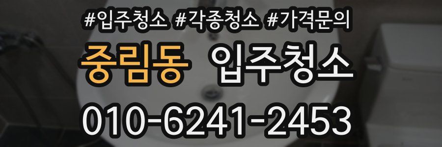 중림동 이사청소