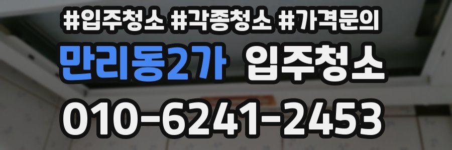 만리동2가 이사청소