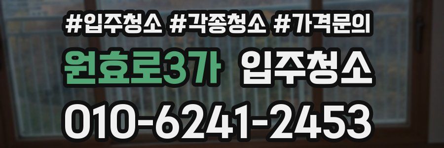 원효로3가 이사청소