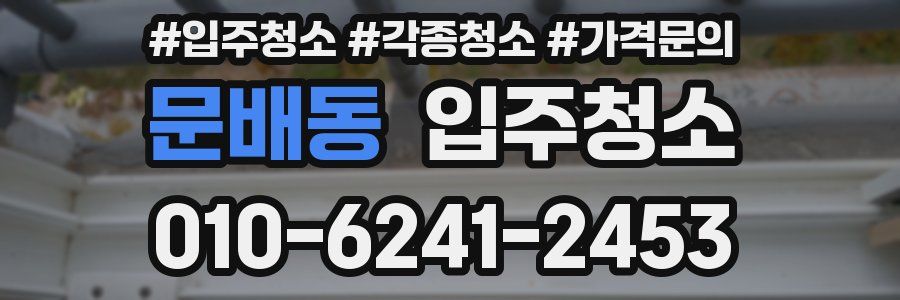 문배동 이사청소