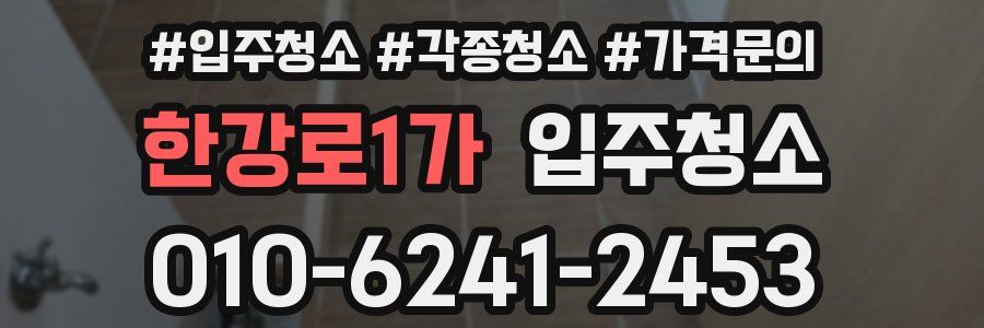 한강로1가 이사청소