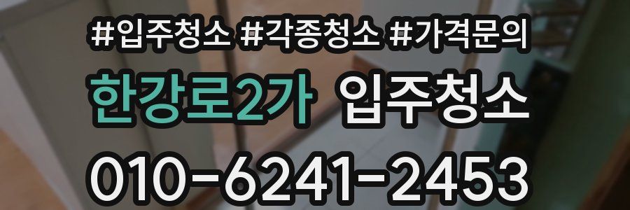 한강로2가 이사청소