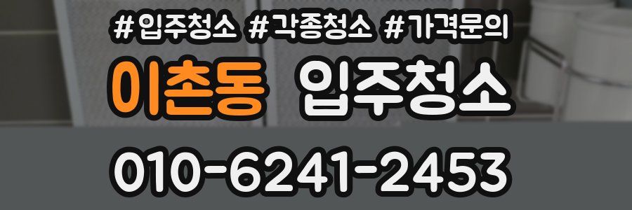 이촌동 이사청소