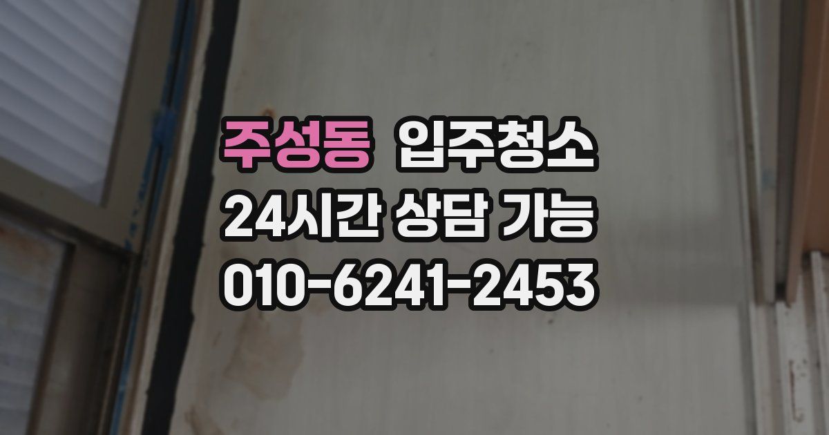 주성동 입주청소