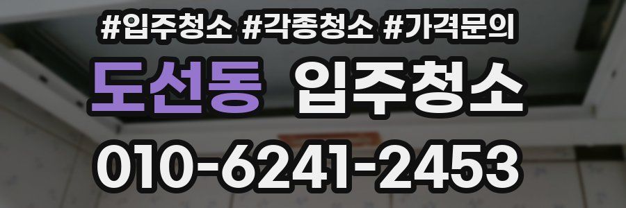 도선동 이사청소