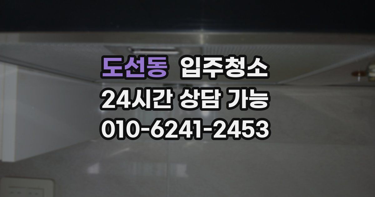 도선동 입주청소