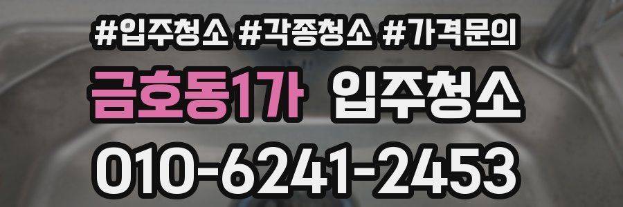 금호동1가 이사청소