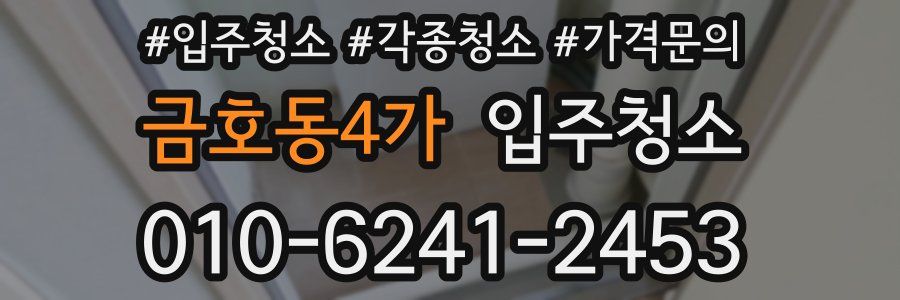 금호동4가 이사청소