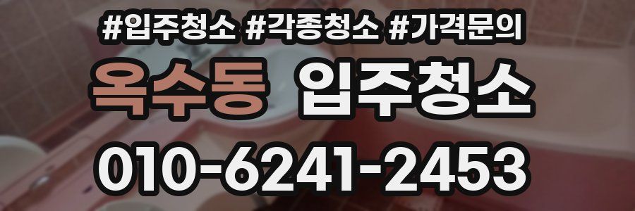 옥수동 이사청소