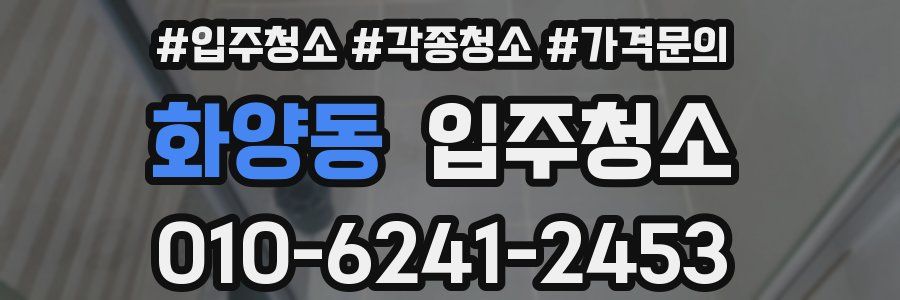 화양동 이사청소