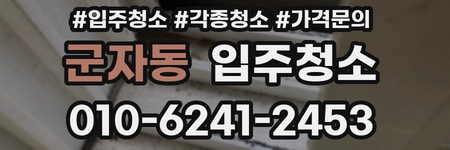 군자동 이사청소
