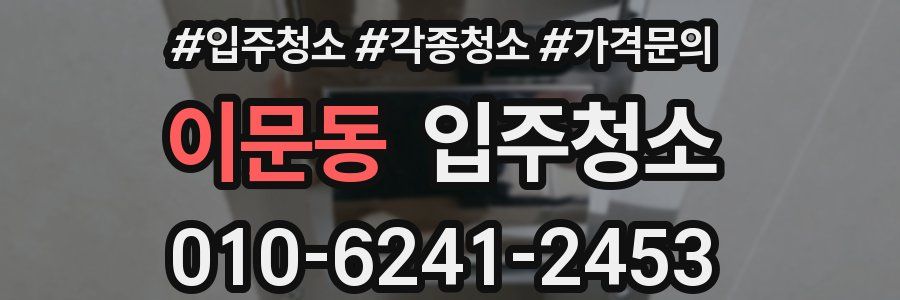 이문동 이사청소