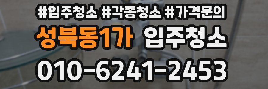 성북동1가 이사청소