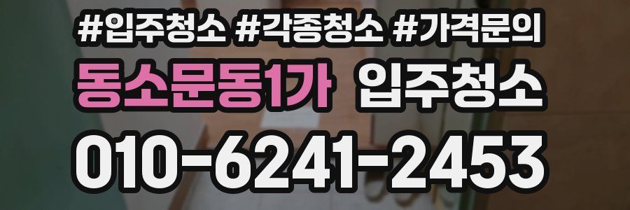 동소문동1가 이사청소