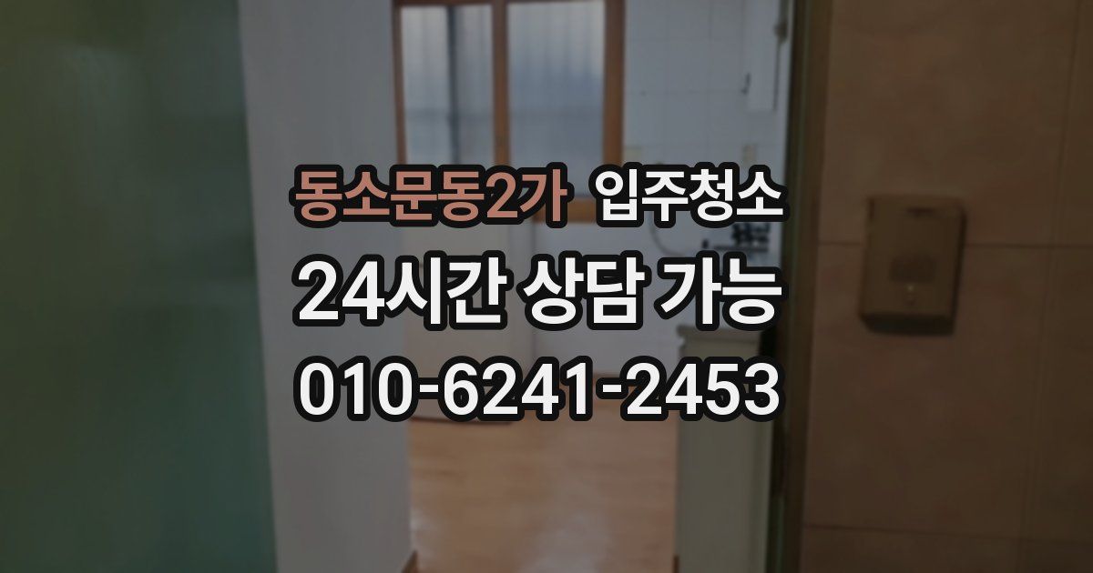 동소문동2가 입주청소