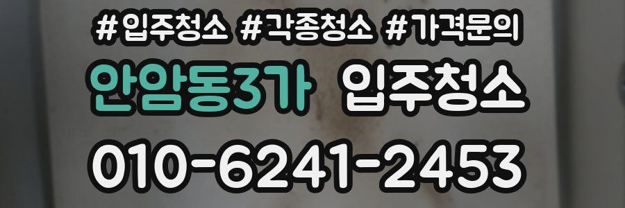 안암동3가 이사청소