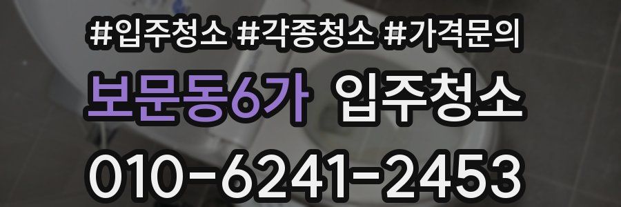 보문동6가 이사청소