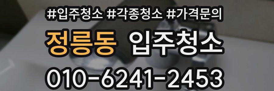 정릉동 이사청소