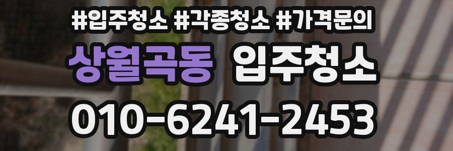 상월곡동 이사청소