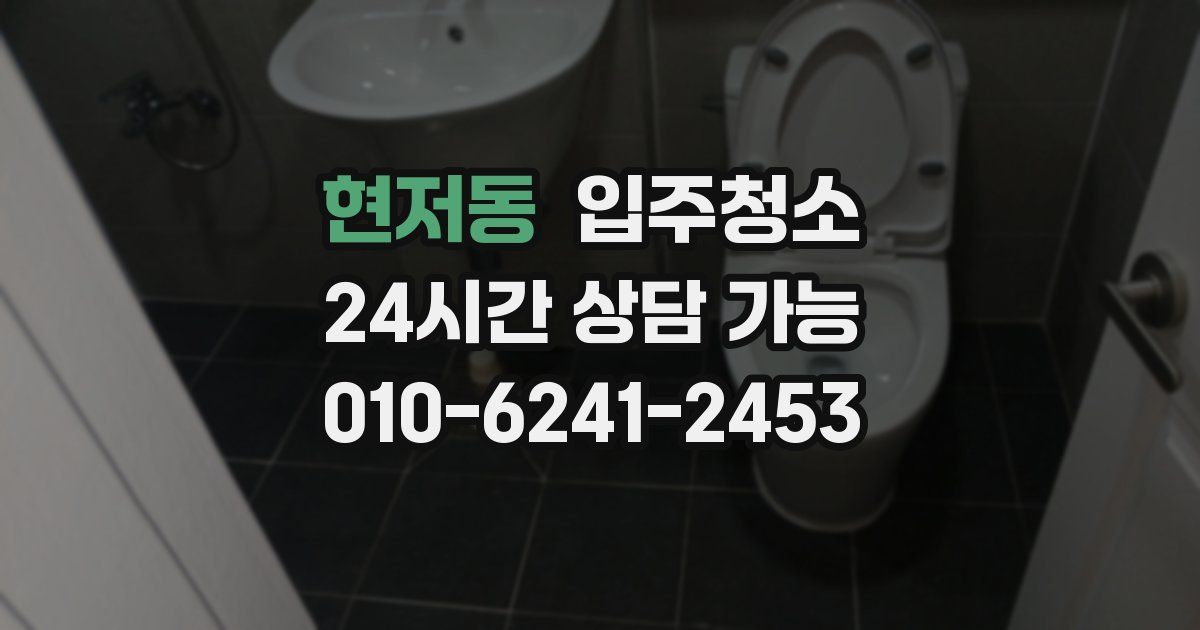 현저동 입주청소