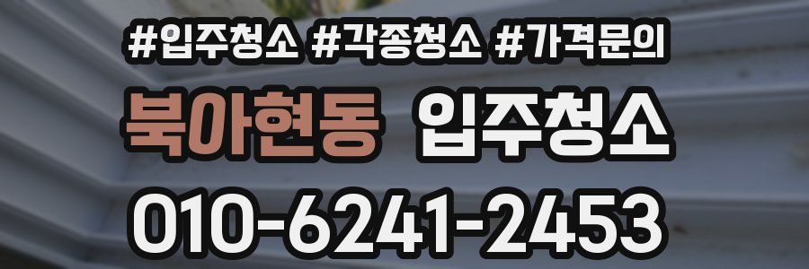 북아현동 이사청소