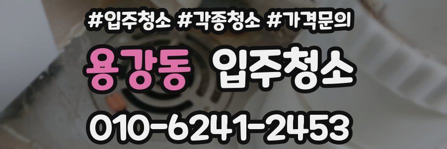 용강동 이사청소