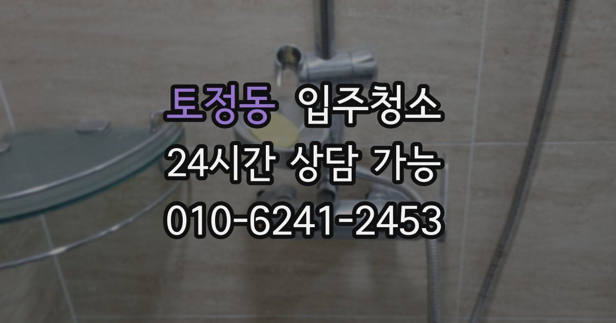 토정동 입주청소