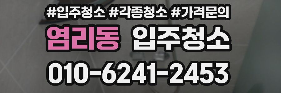 염리동 이사청소