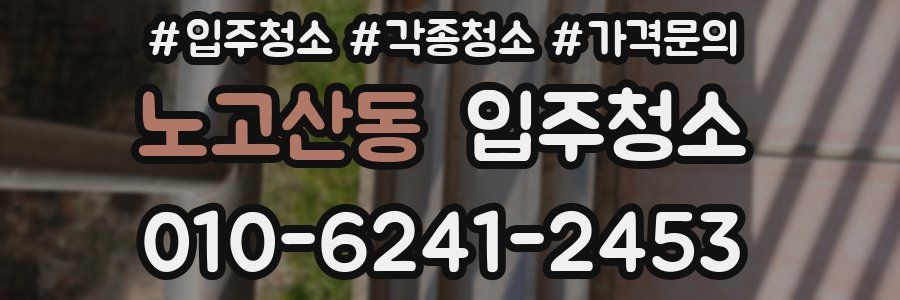 노고산동 이사청소