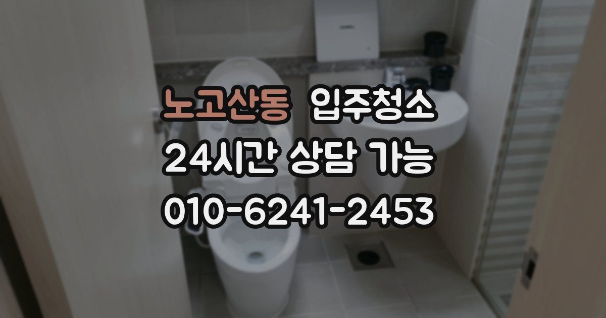노고산동 입주청소