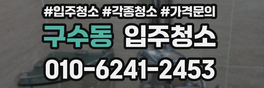 구수동 이사청소