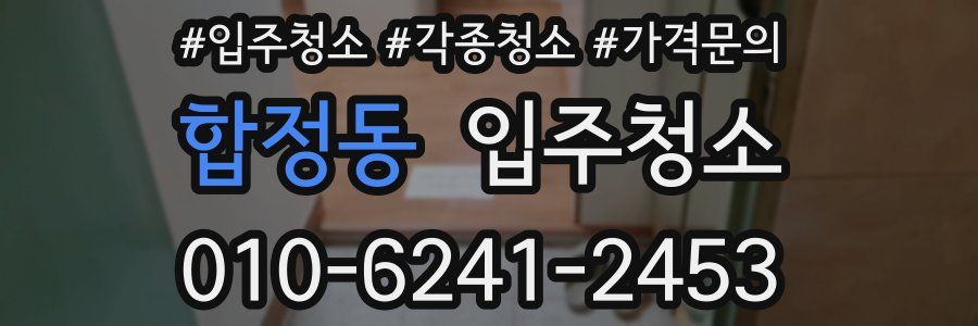 합정동 이사청소