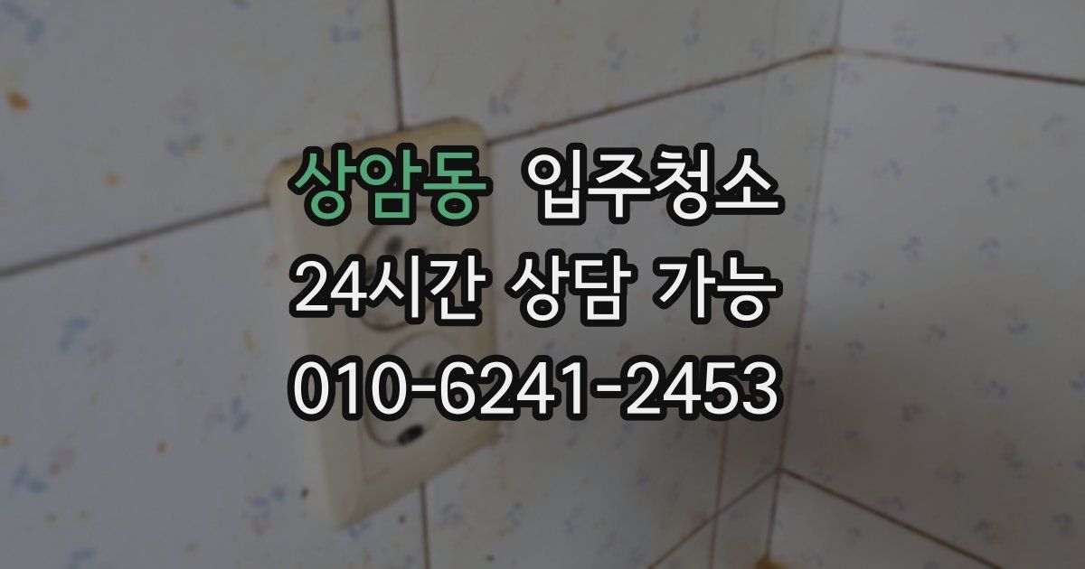 상암동 입주청소