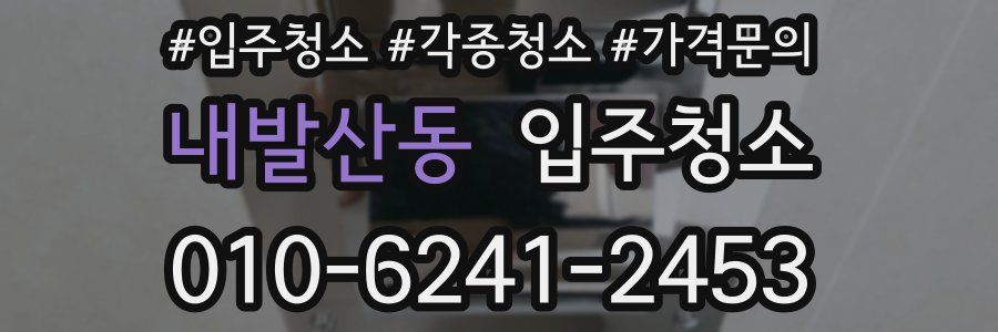 내발산동 이사청소
