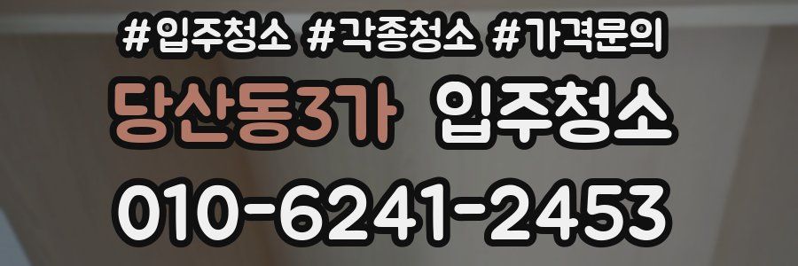 당산동3가 이사청소