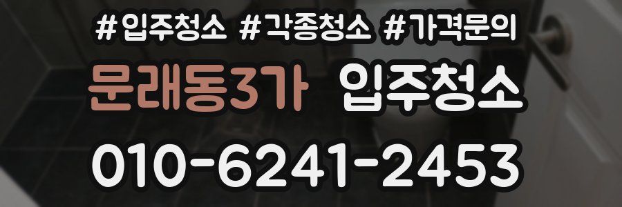 문래동3가 이사청소