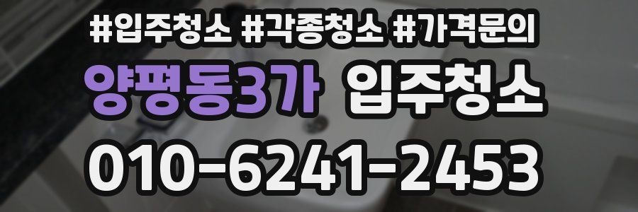 양평동3가 이사청소