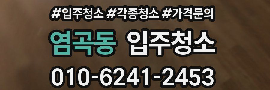 염곡동 이사청소