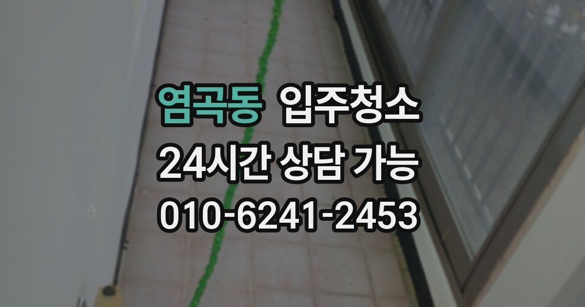 염곡동 입주청소