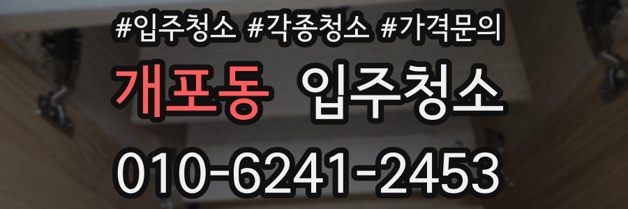 개포동 이사청소