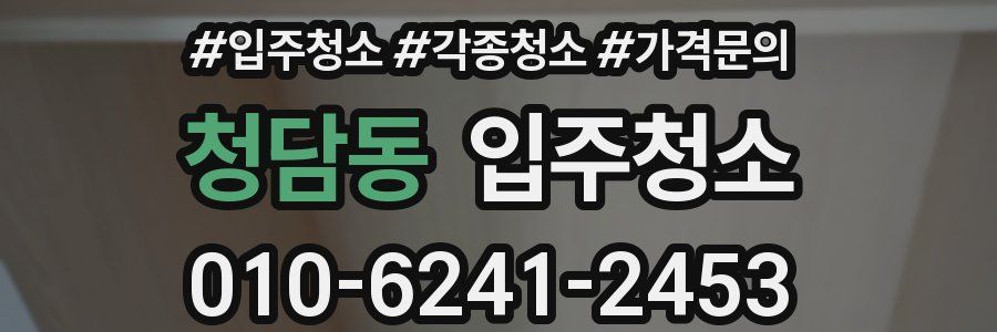 청담동 이사청소