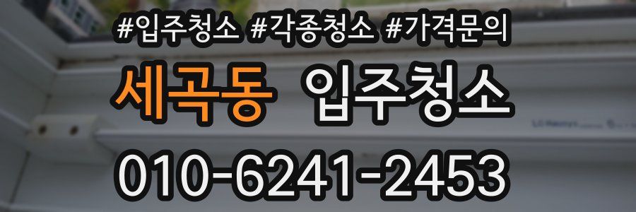 세곡동 이사청소