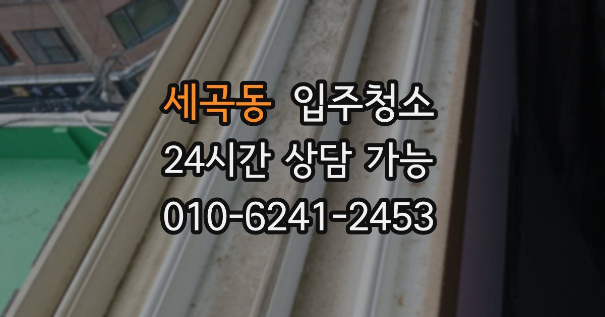 세곡동 입주청소