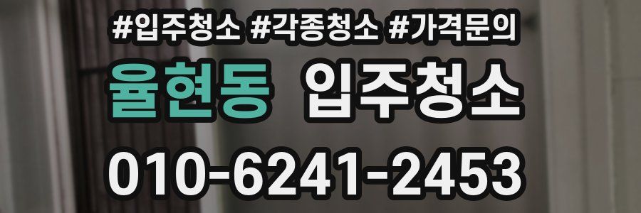 율현동 이사청소