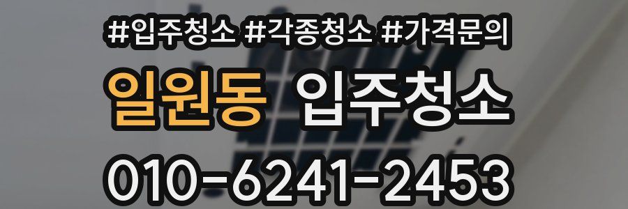 일원동 이사청소