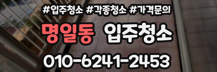 명일동 이사청소