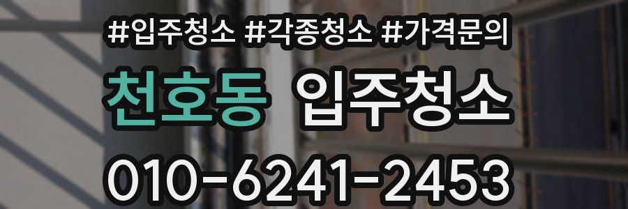 천호동 이사청소